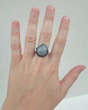 Load image into Gallery viewer, Jade Teardrop Sterling Ring
