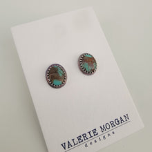 Load image into Gallery viewer, Kingman Turquoise Stud Earrings
