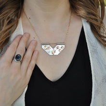 Load image into Gallery viewer, Saguaro with Stars and Moon Banner Necklace
