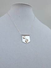 Load image into Gallery viewer, Saguaro Cactus and Moon Banner Necklace
