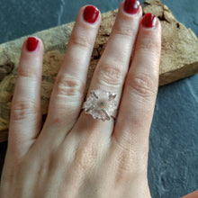 Load image into Gallery viewer, Light Stalactite Slice Statement Ring - Size 7-1/2
