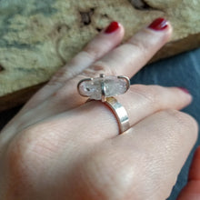 Load image into Gallery viewer, Light Stalactite Slice Statement Ring - Size 7-1/2
