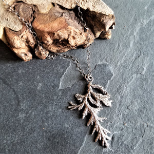 Large Evergreen Sprig Necklace