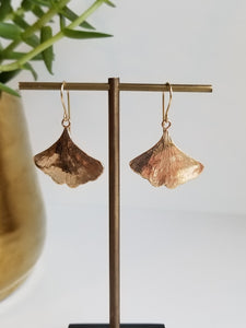 Ginkgo Leaf Earrings