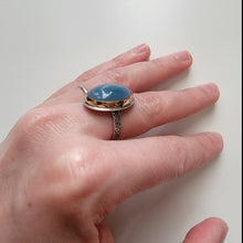 Load image into Gallery viewer, Mixed Metal Chalcedony Ring - Size 7
