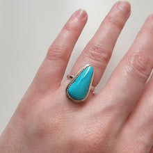 Load image into Gallery viewer, Royston Turquoise &amp; Sterling Ring - Size 5
