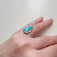Load image into Gallery viewer, Royston Turquoise &amp; Sterling Ring - Size 5
