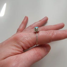 Load image into Gallery viewer, Cloud Mountain Turquoise &amp; Sterling Stacker Ring - Size 9
