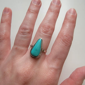 Royston Turquoise & Sterling Ring - Size 7