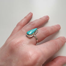 Load image into Gallery viewer, Royston Turquoise &amp; Sterling Ring - Size 7
