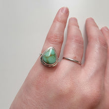 Load image into Gallery viewer, Morning Star Turquoise Stacker Ring - Size 4
