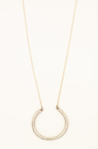 Modern Sterling Ring Necklace