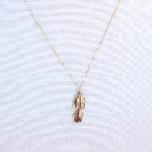 Tiny Feather Necklace
