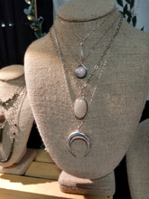 Load image into Gallery viewer, Sterling Silver Crescent Necklace
