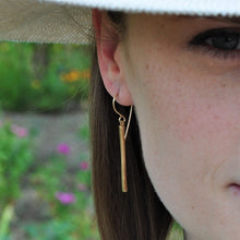 Load image into Gallery viewer, Long Bar Dangle Earrings
