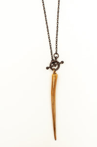 Edgy Long Spike Necklace
