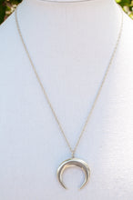Load image into Gallery viewer, Sterling Silver Crescent Necklace
