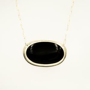 Black Onyx Statement Necklace