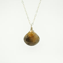 Load image into Gallery viewer, Brown Moonstone Teardrop Necklace
