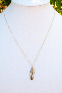 Tiny Feather Necklace