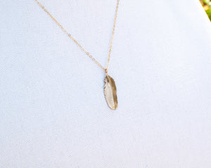 Tiny Feather Necklace