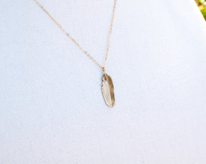 Tiny Feather Necklace II