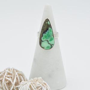 New Lander Variscite Teardrop Ring - Size 7