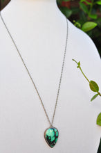 Load image into Gallery viewer, Emerald Rose Variscite Teardrop Long Necklace
