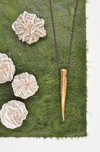 Load image into Gallery viewer, Edgy Bronze Spike Necklace
