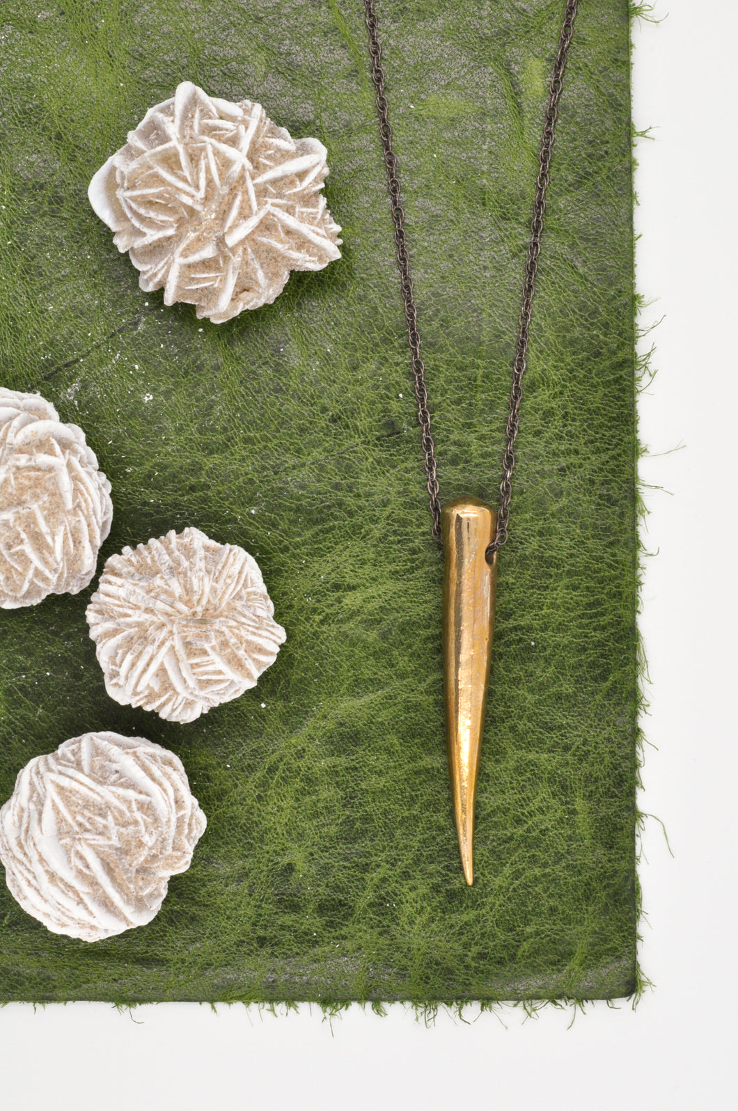 Edgy Bronze Spike Necklace