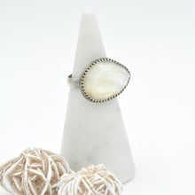 Load image into Gallery viewer, Large Mother of Pearl Statement Ring - Size 8
