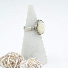 Load image into Gallery viewer, Large Mother of Pearl Statement Ring - Size 8
