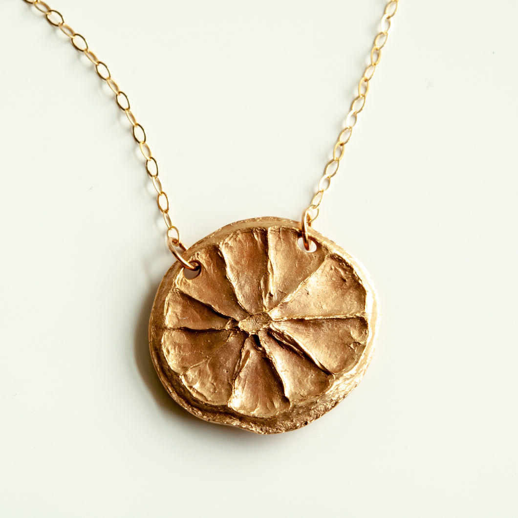 Lemon Slice Necklace