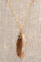 Load image into Gallery viewer, Tiny Feather Necklace
