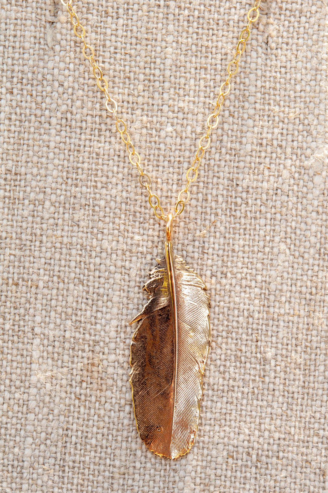 Tiny Feather Necklace