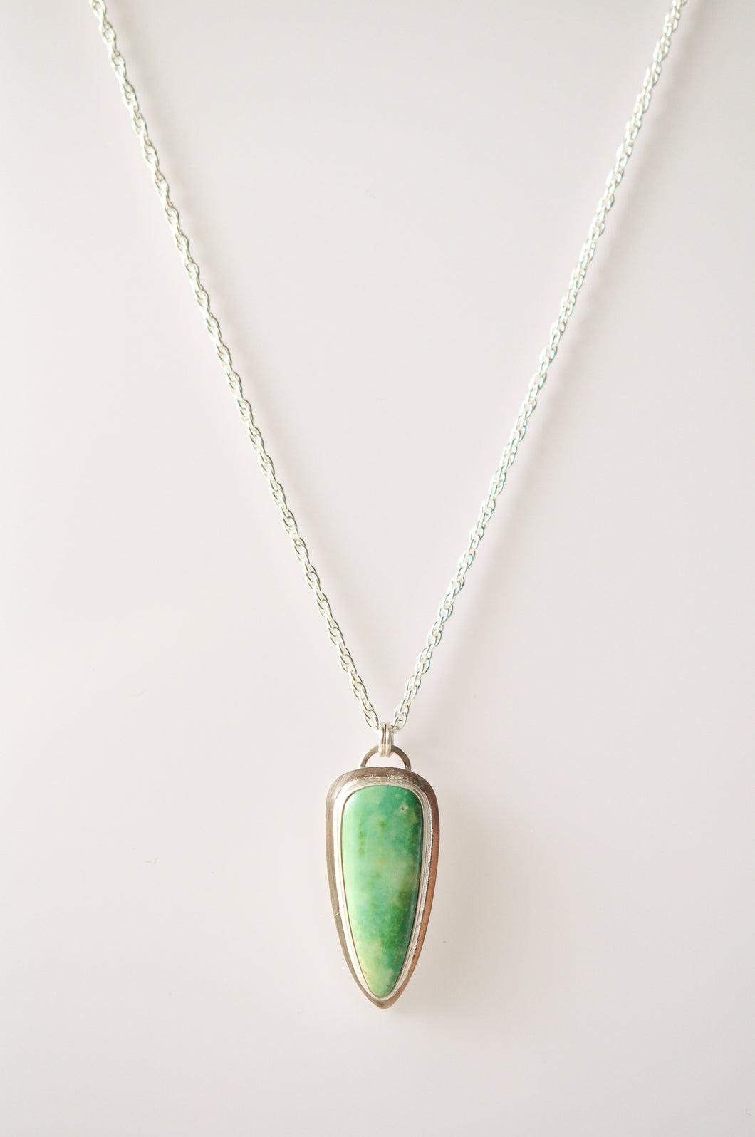 Hubei Turquoise Triangle Long Necklace