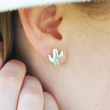 Load image into Gallery viewer, Saguaro Cactus Studs
