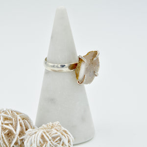 Crystal Geode Statement Ring - Size 8-1/2