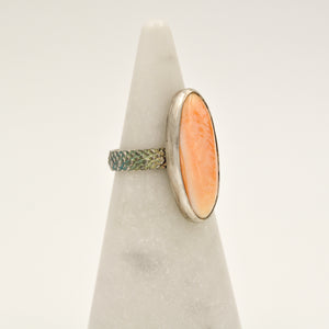 Spiny Oyster Shell Ring - Size 7