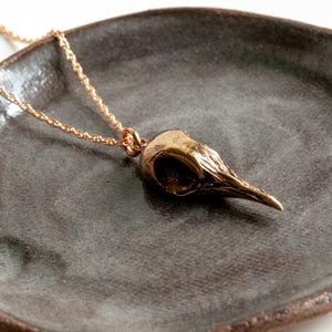 Greater Coucal Skull Necklace