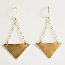 Load image into Gallery viewer, Large Triangle Earrings
