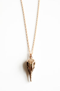 Greater Coucal Skull Necklace