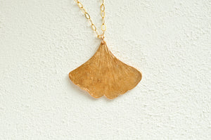 Ginkgo Leaf Necklace