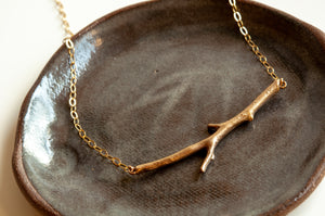 Horizontal Twig Necklace