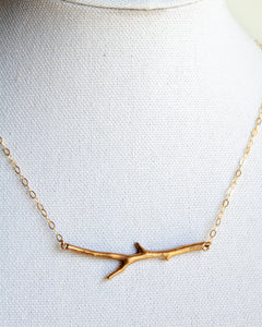 Horizontal Twig Necklace
