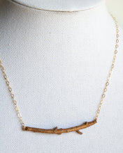 Load image into Gallery viewer, Bronze Horizontal Twig Necklace
