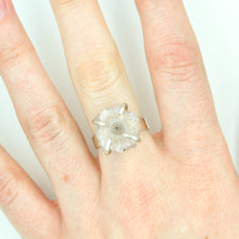 Load image into Gallery viewer, Light Stalactite Slice Statement Ring - Size 7-1/2
