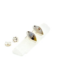Load image into Gallery viewer, Montana Agate Diamond Studs
