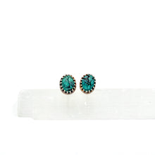 Load image into Gallery viewer, Turquoise Oval Studs
