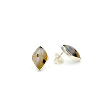 Load image into Gallery viewer, Montana Agate Diamond Studs
